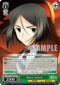 Waver Velvet Reprint waifu card — Weiss Schwarz