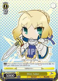 Mini Saber Reprint waifu card — Weiss Schwarz