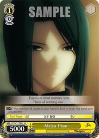 Maiya Hisau Reprint waifu card — Weiss Schwarz