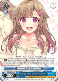 Sakura Promo waifu card — Weiss Schwarz