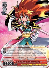 Lina R waifu card — Weiss Schwarz