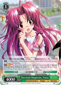 Yuna RR waifu card — Weiss Schwarz