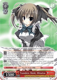 Minatsu U waifu card — Weiss Schwarz