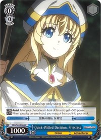 Priestess C waifu card — Weiss Schwarz