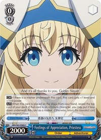 Priestess C waifu card — Weiss Schwarz
