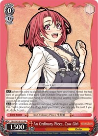 Cow Girl Promo waifu card — Weiss Schwarz