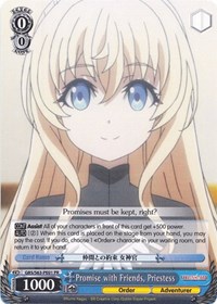 Priestess Promo waifu card — Weiss Schwarz