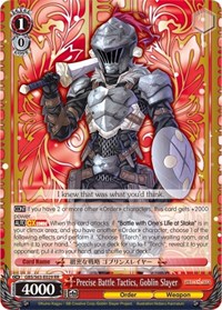Goblin Slayer RR waifu card — Weiss Schwarz