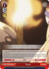 Torch TrialDeck waifu card — Weiss Schwarz