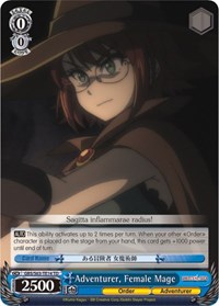 Female Mage TrialDeck waifu card — Weiss Schwarz
