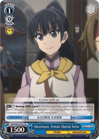Female Martial Artist TrialDeck waifu card — Weiss Schwarz