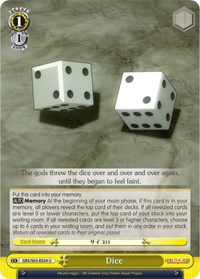Dice U waifu card — Weiss Schwarz