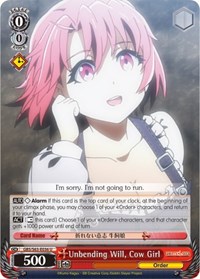 Cow Girl U waifu card — Weiss Schwarz