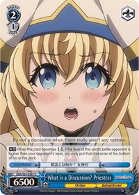 What is a Discussion? Priestess U waifu card — Weiss Schwarz