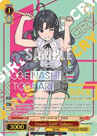 Dream Girl? Subaru GirlsBandCryRare waifu card — Weiss Schwarz