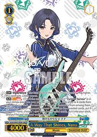 Nana GirlsBandCryRare waifu card — Weiss Schwarz