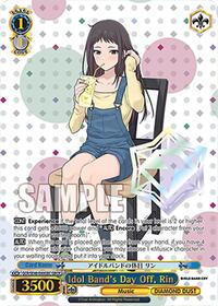 Rin GirlsBandCryRare waifu card — Weiss Schwarz