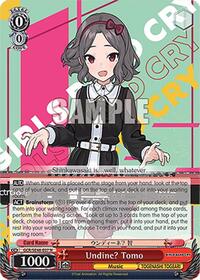 Undine? Tomo Normal waifu card — Weiss Schwarz