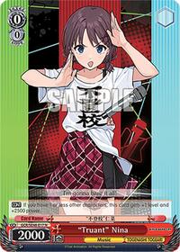 "Truant" Nina Normal waifu card — Weiss Schwarz