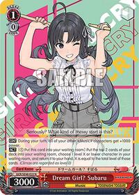 Dream Girl? Subaru Normal waifu card — Weiss Schwarz