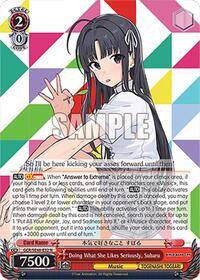Subaru Normal waifu card — Weiss Schwarz