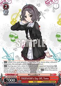 Tomo Normal waifu card — Weiss Schwarz