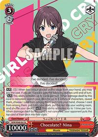 Chocolate? Nina Normal waifu card — Weiss Schwarz