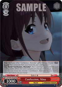 Nina RRR waifu card — Weiss Schwarz