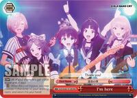 I'm here RRR waifu card — Weiss Schwarz