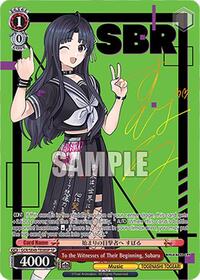 Subaru SR waifu card — Weiss Schwarz