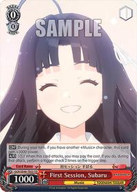 Subaru TrialDeck waifu card — Weiss Schwarz