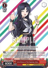 Subaru TrialDeck waifu card — Weiss Schwarz