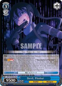 Pitohui RR waifu card — Weiss Schwarz