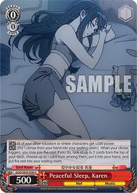 Karen U waifu card — Weiss Schwarz
