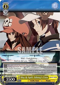 May & April: Johnny's Crew C waifu card — Weiss Schwarz