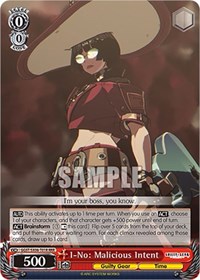 I-No: Malicious Intent RRR waifu card — Weiss Schwarz