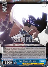 Ky: Blood of Juno U waifu card — Weiss Schwarz