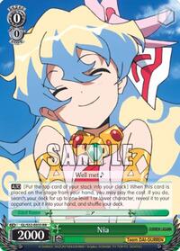 Nia RR waifu card — Weiss Schwarz