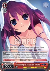 Amane C waifu card — Weiss Schwarz