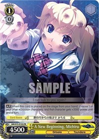 Michiru Promo waifu card — Weiss Schwarz