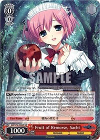 Sachi (SR) SR waifu card — Weiss Schwarz