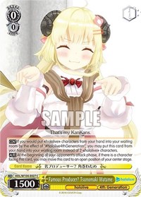 Famous Producer? Tsunomaki Watame C waifu card — Weiss Schwarz