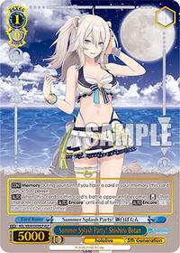Shishiro Botan HololiveParallel waifu card — Weiss Schwarz