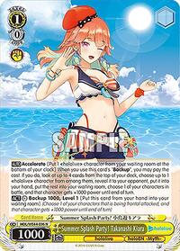 Takanashi Kiara Normal waifu card — Weiss Schwarz