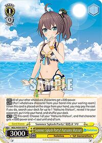 Natsuiro Matsuri Normal waifu card — Weiss Schwarz