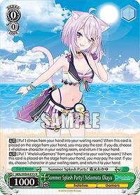 Nekomata Okayu Normal waifu card — Weiss Schwarz