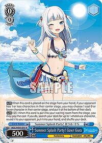 Gawr Gura Normal waifu card — Weiss Schwarz