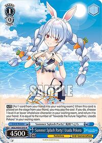Usada Pekora Normal waifu card — Weiss Schwarz