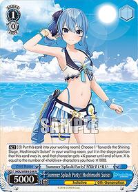 Hoshimachi Suisei Normal waifu card — Weiss Schwarz