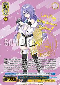 Moona Hoshinova (PR) Promo waifu card — Weiss Schwarz